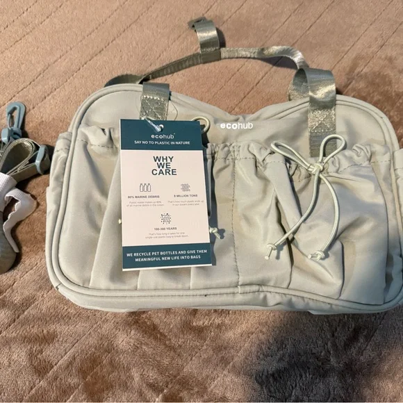 ECOHUB Small Gym Bag for Women GREEN NWT - Picture 8 of 8